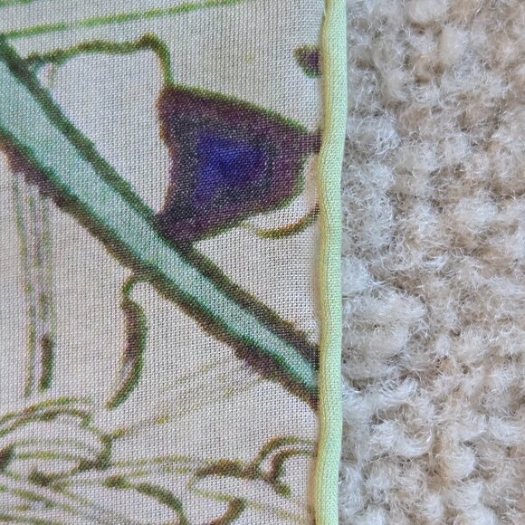 Alphonse Mucha Lily Silk Chiffon Scarf - Picture 3 of 10